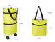 Foldable Recycle Trolley Shopping Bag Promotion Trolley Shopping Cart with Wheels
