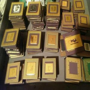 Wholesale CPUs: Ceramic CPU Gold Intel Processor Scrap .