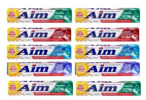 Wholesale toothpaste tube: AIM Multi-Benefit Toothpaste