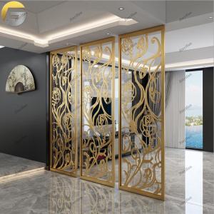 Wholesale room dividers: AN020 Good Quality Metal Divider Interior Room Design Customized Stainless Steel Screen Partition