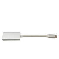 Silver USB Type C To DisplayPort/Dp Male To Female Slim Converter Connector for Computer and Monitor