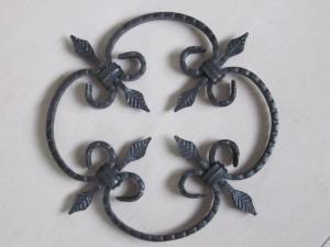 Wholesale wrought iron panel: Wrought Iron Flower Panels for Fence