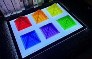 Wholesale 3d puzzle: Kaiher New 3D Puzzle Brain Teasers Intelligence Magic Tower Translucent Pyramid Blocks Building