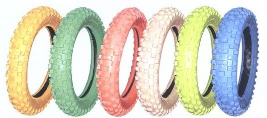 colored bicycle tires
