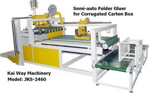 Wholesale semi auto packing machine: Semi-auto Folder Gluer for Corrugated Carton Box