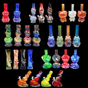 Wholesale glass pipes: 6inch Glass Bong  Soft Glass Smoking Pipes Soft Glass Water Bong Handblown