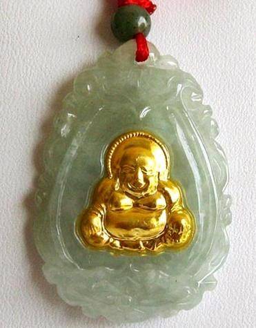 24k Yellow Gold Green Jade Buddha Pendant Necklace B004 Id 3103348 Details View From Kall Co Ltd Ec21 - Jade Buddha Pendant 24k Gold