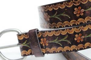 Wholesale pu leather belts: Embossed Belt