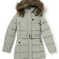 2014 New Fashion Waterproof Outdoor Woman Winter Coat with Fur Collar