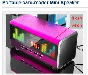Wholesale metal usb flash drive: Portable Card-Reader Mini Speaker