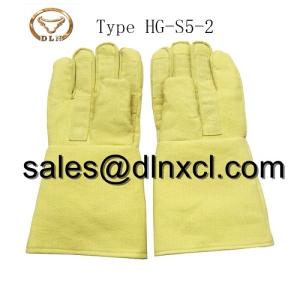 Wholesale kevlar fabric: High Temperature Resistant Anti-cutting Five Fingers Kevlar Glove Type HG-S5-2