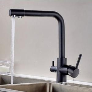 Wholesale drink: Black Bronze Brass Three Way Drinking Water Kitchen Sink Tap TAB0339