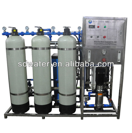 Reverse Osmosis Drinking Water Treatment Equipment Plant Line RO-1000J ...