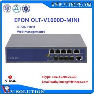 Wholesale pon olt: L2 Mini Size 4pon Ports Web Management FTTH GEPON EPON OLT