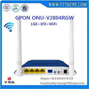 Wholesale wifi cpe: New Products 4LAN Ports Wifi Gpon Onu Ont