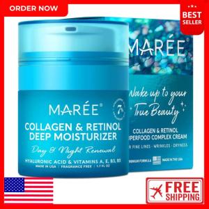 Wholesale balm: MAREE Face Moisturizer - Collagen Cream for Women - Anti-Wrinkle Eye Balm with R