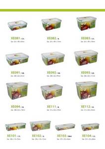 Wholesale airtight plastic food container: Rectangular Container