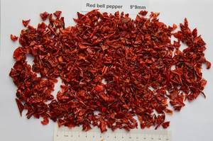 Wholesale dehydrated red pepper: Dried Red Bell Pepper/Dehydrated Red Bell Pepper 9*9mm