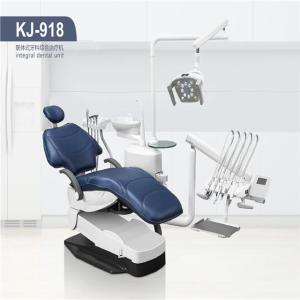Wholesale unit chair: Foshan Luxury Dental Chair/Unit KJ-918 with 3 Memory Program &Sensor LED Movable Ceramic Spitt
