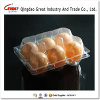 Plastic Clear Egg Tray with PET PVC Material