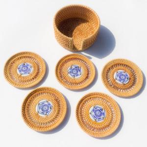 Wholesale placemats: Round Water Hyacinth/ Rattan Coaster/ Placemat