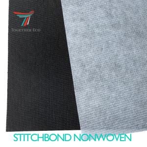 Wholesale dyeing: Supply 100% Recycled Polyester Stitchbonded Non Woven Fabric RPET Stitchbond Nonwoven Fabric