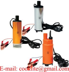 Wholesale h: Mini Submersible Fuel Transfer Pump DC 12V 24V Diesel Oil Water Dispenser