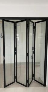 Wholesale e glass: Heat Insulation Thermal Break Profile Low-e Glass Folding Doors