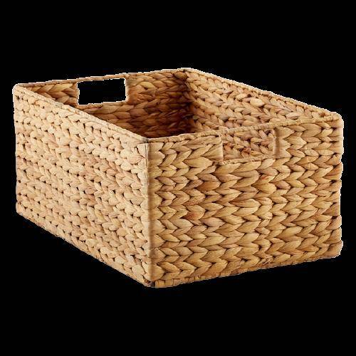 Sell Wholesale Natural Water Hyacinth Wicker Tray Basket New Design Cheap Custom