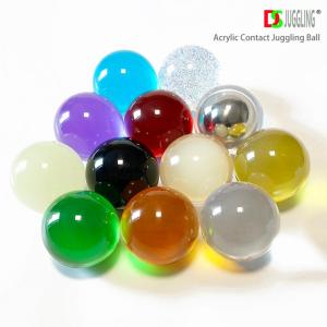 Wholesale Plastic Toys: Dsjuggling Colorful Acrylic Magic Contact Juggling Balls - 2.95 Inch 75mm