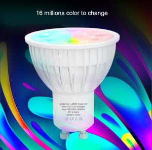 Wholesale smart light: MiBoxer 4W RGB+ Color Temperature GU10 WIFI RGB+CCT Remote Dimming Light Cup Smart Spot Light