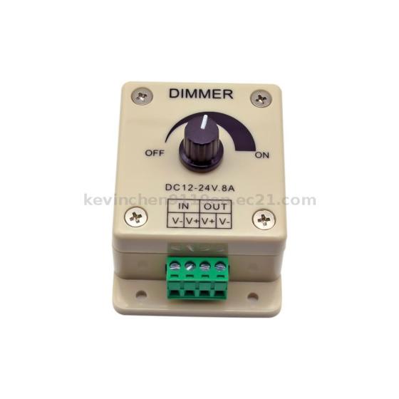 Knob Dimmer DC12V Voltage Rotary Strip LED Controller Knob Light Dimmer ...