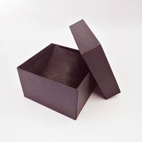 Wholesale Storage Linen Embossed Cheap Black Paper Cube Watch Gift