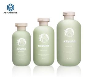 Wholesale cosmetic labels printing: Green Series HDPE Plastic Body Lotion Bottle with Soft Touch Effect