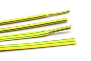 Wholesale resistance meter: Temperature-resistant 125-degree  Flame Retardant Yellow and Gree Single-wall Heat Shrink  Tubing