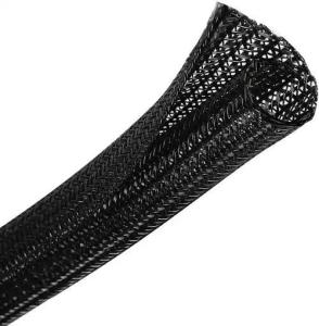 Wholesale split wrap braided sleeve: One-Sided Open Split Braided Wire Loom Cable Sleeving for Tidy Up the Cables