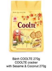 Wholesale goute: Coolte Sesame and Coconut Cracker 270g