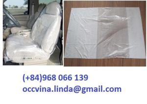 Wholesale car seat cover: Plastic Car Seat Cover, Disposable Car Seat Cover