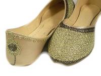 Sell Indian Beaded Ladies Shoes Sandal Leather Khussa