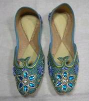 Indian Ethnic Leather Beaded Ladies Shoes