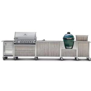 Wholesale Kitchen Furniture: Full Stainless Steel Modular Kitchen Cabinets BBQ Pizza Oven
