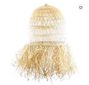Wholesale generator: Large Lamp Shade Rattan and Natural Fibers 50cm Chandelier Seagrass Hanging Lamp Living Room Dining