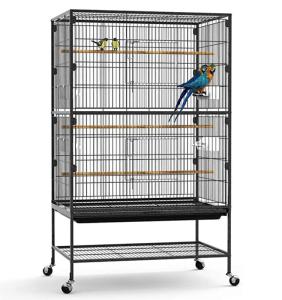 Wholesale security cage: Rotunda Bird Cockatiel Cage Cockatoo Perch Stand Up Parrot Cage for Large Medium Birds