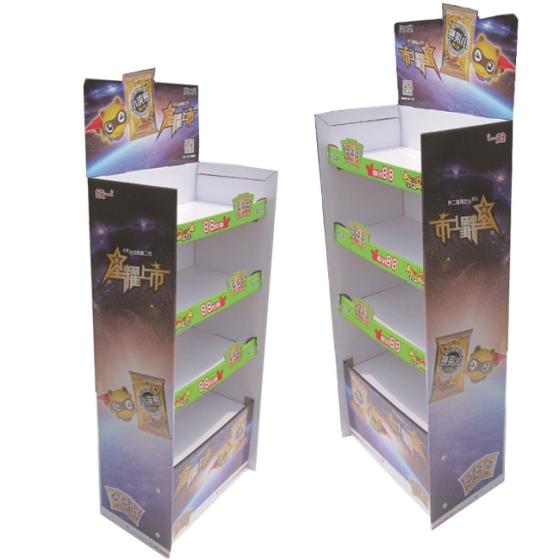 Retail Store Paper Potato Chip Display Stand/Cardboard Snack Display ...