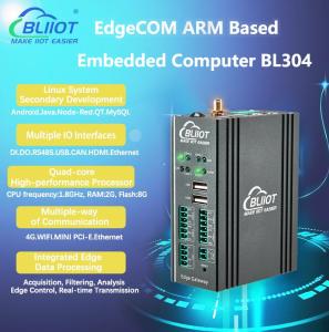 Wholesale linux embedded pc: 2DIN+2DO Linux 4G Wifi Node Red ARM Embedded Industrial PC Gateway