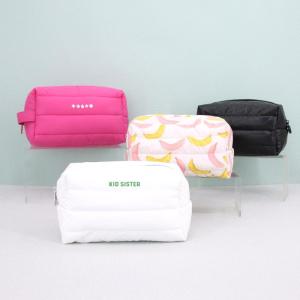 Wholesale makeup bag: New Collection Recycled Polyester Makeup Bag Cotton Puffer Cosmetic Bag