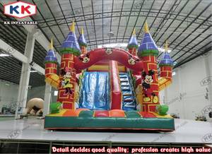 Wholesale amusement machine: Hot 0.55mm PVC 6*5*5m Inflatable Jumping Slide, Inflatbale Kids Boucy Castle with Slide Price