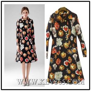 Wholesale winter jackets: High Quality Designer Clothing Women Fashion Trendy Winter Printed Knee Length Long Jacket Wholesale