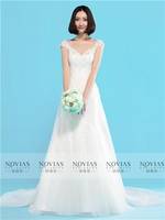 Sell Sleeveless V-Neckline Lace Sheath Wedding Gown