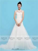 Sell Cap Sleeve High Neck Lace A-line Wedding Gown